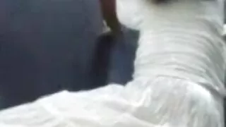 डिक चढ्दै मोजा लगाएको बच्चा
